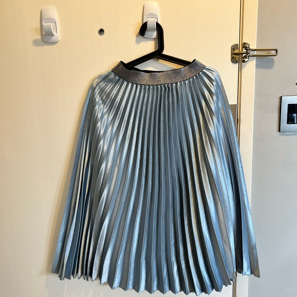 Midi length blue skirt - Picture 1 of 5